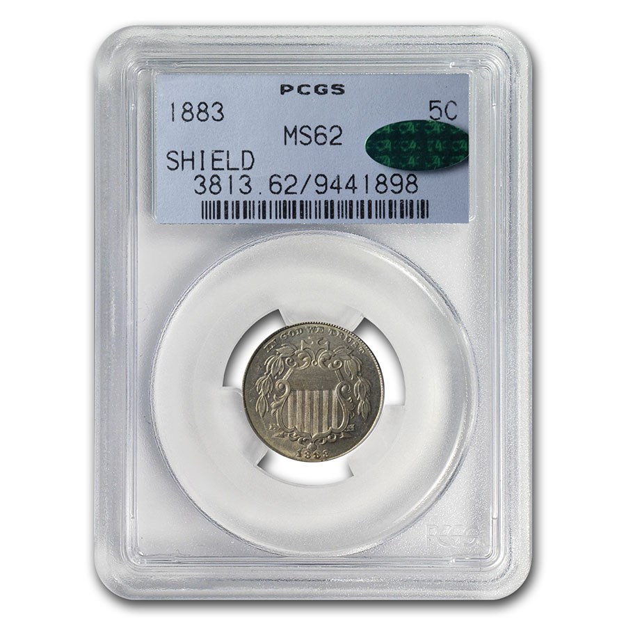 1883 Shield Nickel MS-62 PCGS
