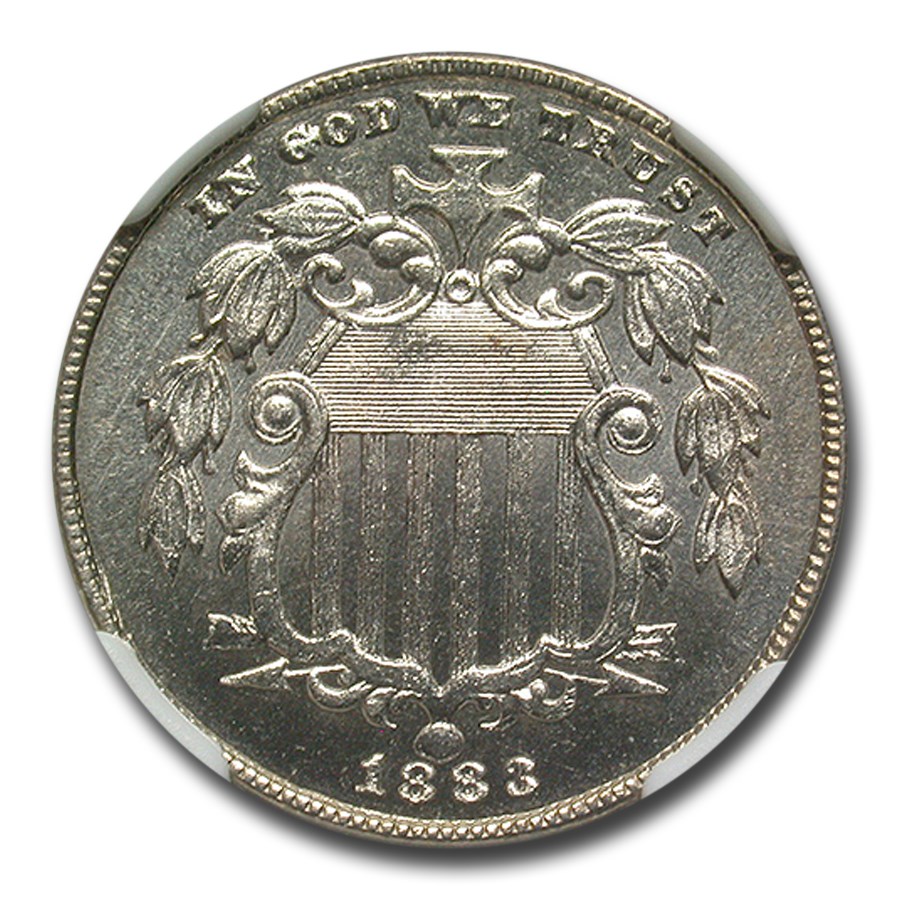 1883 Shield Nickel MS-64 NGC
