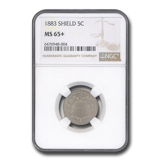 1883 Shield Nickel MS-65+ NGC 1883 Shield Nickel MS-65+ NGC