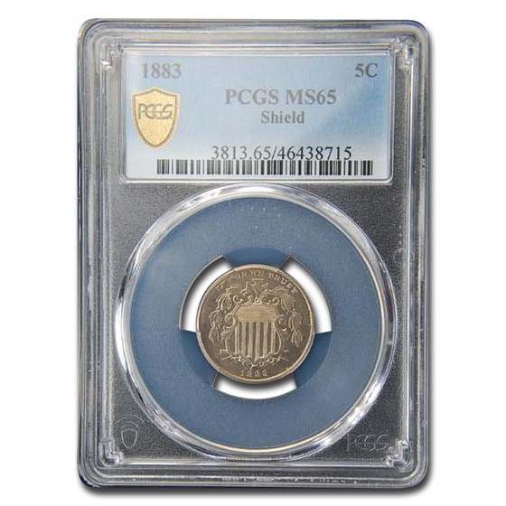 1883 Shield Nickel MS-65 PCGS 1883 Shield Nickel MS-65 PCGS