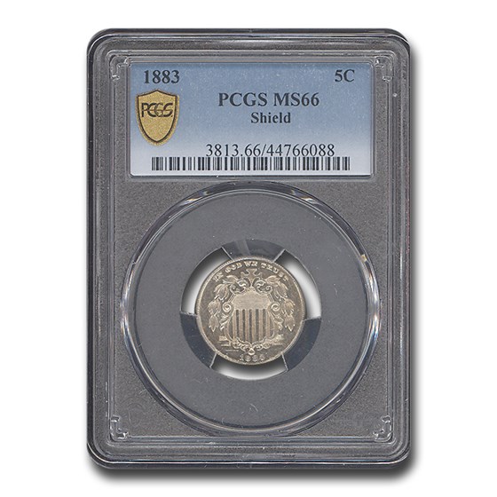 1883 Shield Nickel MS-66 PCGS 1883 Shield Nickel MS-66 PCGS