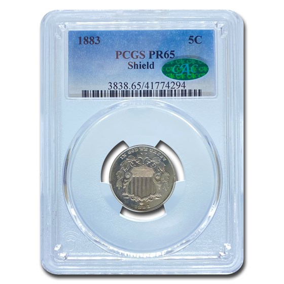1883 Shield Nickel PR-65 PCGS CAC 1883 Shield Nickel PR-65 PCGS CAC