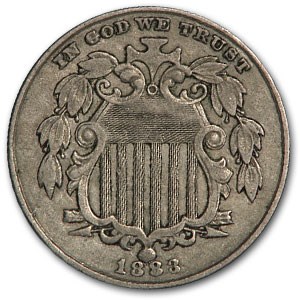 1883 Shield Nickel XF 1883 Shield Nickel XF