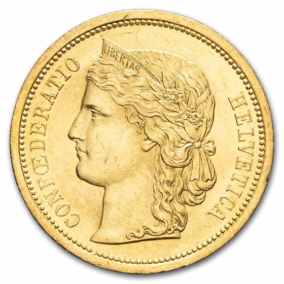 1883 Switzerland Gold 20 Francs BU 1883 Switzerland Gold 20 Francs BU