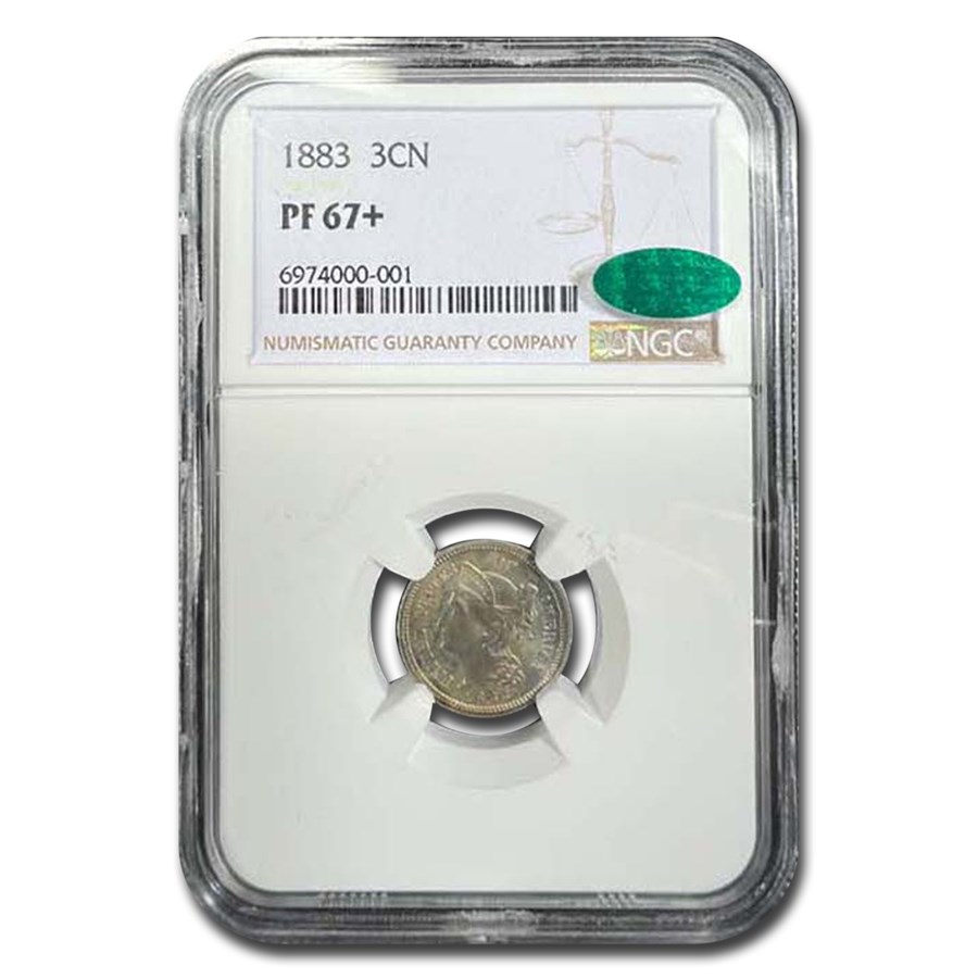 1883 Three Cent Nickel PF-67+ NGC CAC