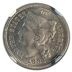 1883 Three Cent Nickel PF-67 NGC