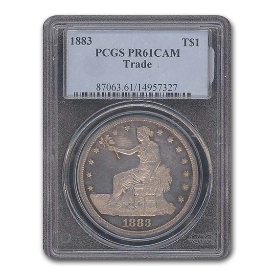 1883 Trade Dollar PR-61 Cameo PCGS 1883 Trade Dollar PR-61 Cameo PCGS