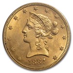 1884 $10 Liberty Gold Eagle MS-62 PCGS