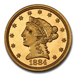 1884 $2.50 Liberty Gold Quarter Eagle PR-65 Cameo PCGS