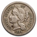 1884 3 Cent Nickel VF