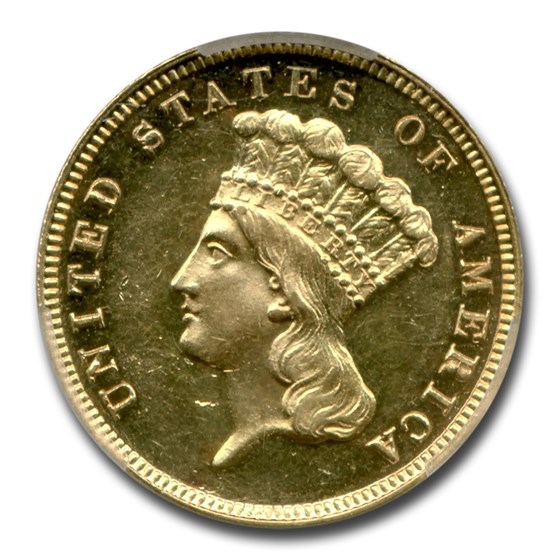 1884 $3 Gold Princess PR-61 Cameo PCGS 1884 $3 Gold Princess PR-61 Cameo PCGS