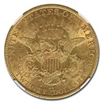 1884-CC $20 Liberty Gold Double Eagle AU-55 NGC