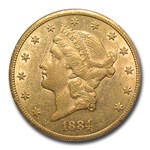 1884-CC $20 Liberty Gold Double Eagle AU-55 PCGS