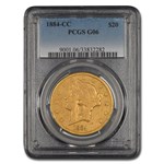1884-CC $20 Liberty Gold Double Eagle Good-6 PCGS