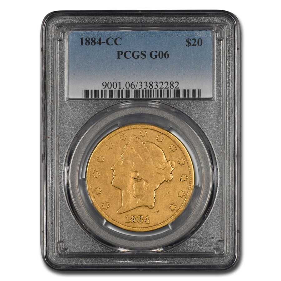 1884-CC $20 Liberty Gold Double Eagle Good-6 PCGS