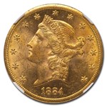 1884-CC $20 Liberty Gold Double Eagle MS-62 NGC