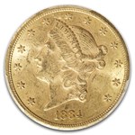 1884-CC $20 Liberty Gold Double Eagle MS-62 PCGS