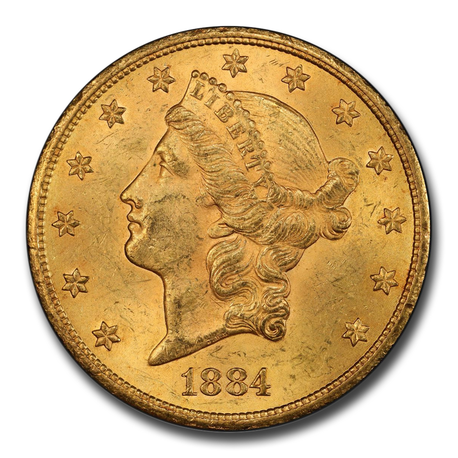 金のコイキング Three Dollars. Proof 1884 $3 gold coin. PCGS PR62 CAC. | Rare Gold