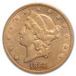 1884-CC $20 Liberty Gold Double Eagle XF-45 PCGS