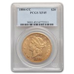 1884-CC $20 Liberty Gold Double Eagle XF-45 PCGS