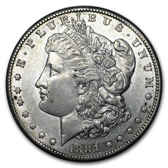 1884-CC Morgan Dollar AU 1884-CC Morgan Dollar AU