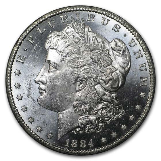 1884-CC Morgan Dollar BU (Prooflike) 1884-CC Morgan Dollar BU (Prooflike)