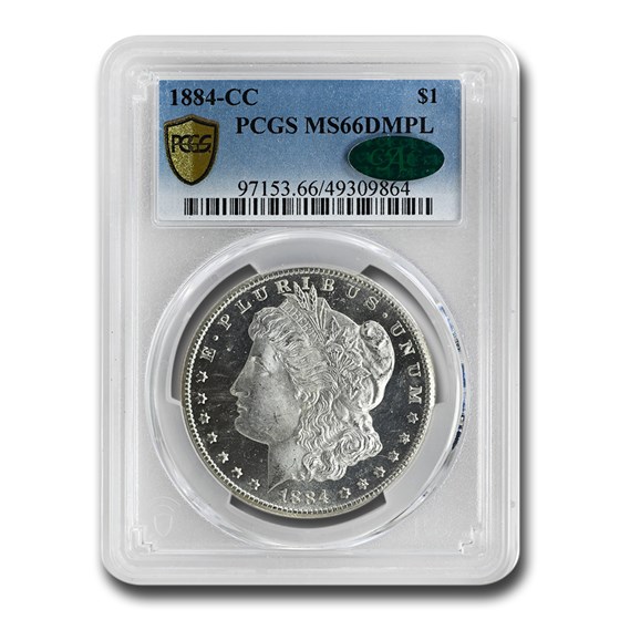 1884-CC Morgan Dollar DMPL MS-66 PCGS CAC 1884-CC Morgan Dollar DMPL MS-66 PCGS CAC