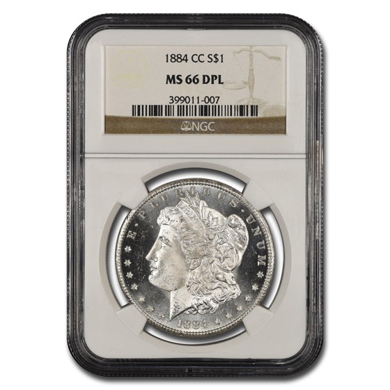 1884-CC Morgan Dollar DPL MS-66 NGC 1884-CC Morgan Dollar DPL MS-66 NGC