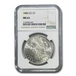 1884-CC Morgan Dollar MS-61 NGC