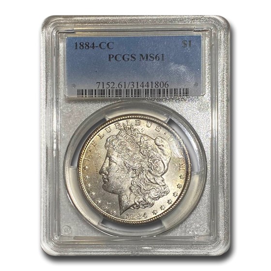 1884-CC Morgan Dollar MS-61 PCGS 1884-CC Morgan Dollar MS-61 PCGS