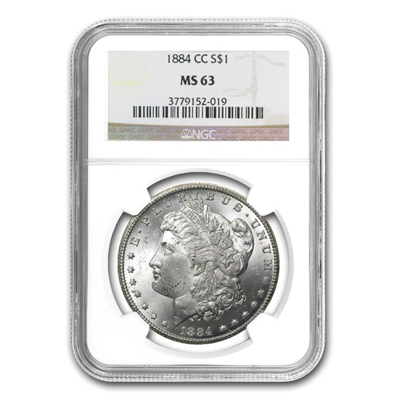 1884-CC Morgan Dollar MS-63 NGC