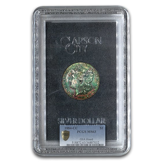 1884-CC Morgan Dollar MS-63 PCGS (GSA Hoard) 1884-CC Morgan Dollar MS-63 PCGS (GSA Hoard)