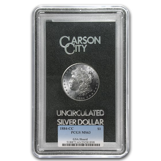 1884-CC Morgan Dollar MS-63 PCGS (GSA) 1884-CC Morgan Dollar MS-63 PCGS (GSA)
