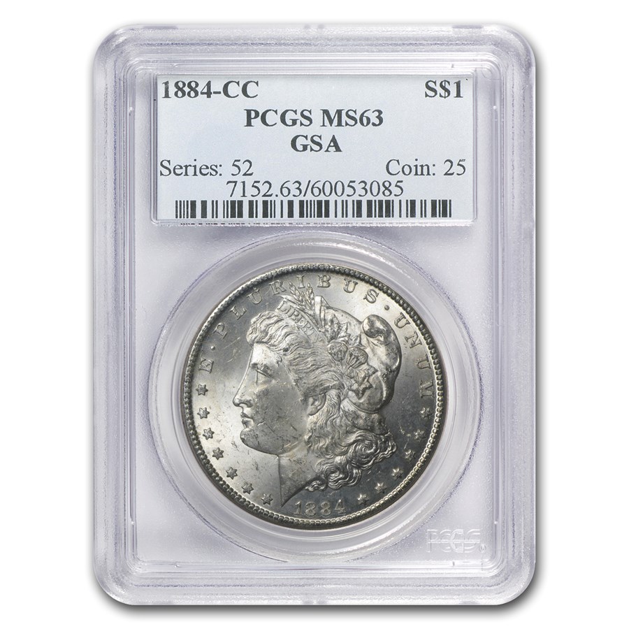 1884-CC Morgan Dollar MS-63 PCGS (GSA)
