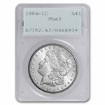 1884-CC Morgan Dollar MS-63 PCGS (Old Rattler Holder)