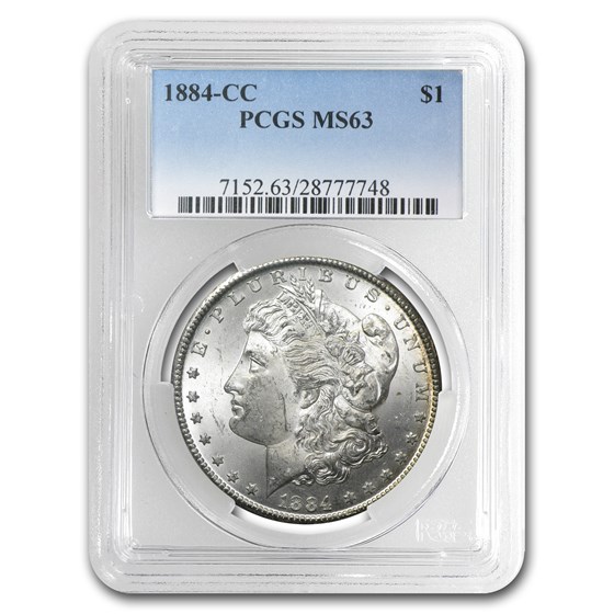 1884-CC Morgan Dollar MS-63 PCGS (Spectrum Toning) 1884-CC Morgan Dollar MS-63 PCGS (Spectrum Toning)