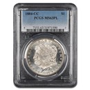 1884-CC Morgan Dollar MS-63 PL PCGS