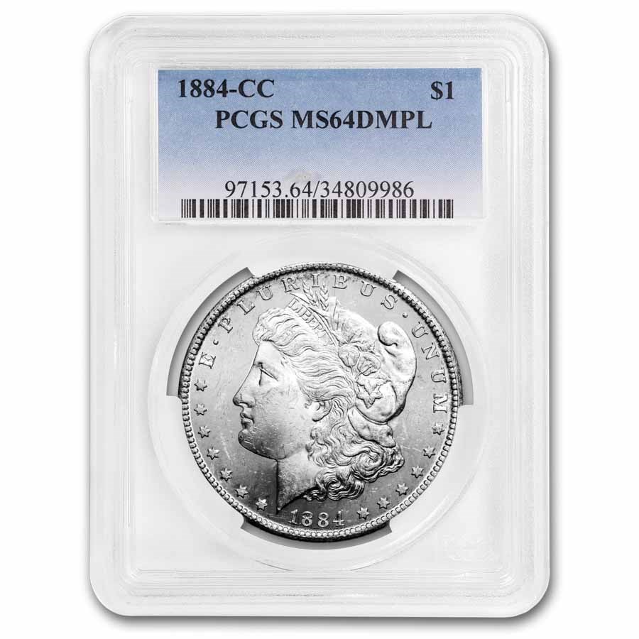 1884-CC Morgan Dollar MS-64 DMPL PCGS