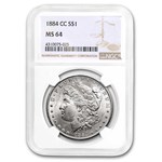 1884-CC Morgan Dollar MS-64 NGC