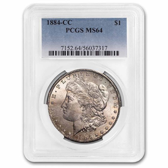 1884-CC Morgan Dollar MS-64 PCGS 1884-CC Morgan Dollar MS-64 PCGS