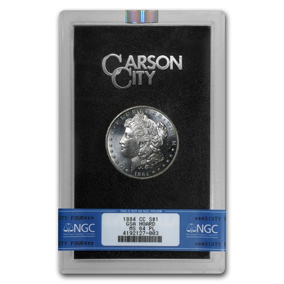1884-CC Morgan Dollar MS-64 PL NGC (GSA) 1884-CC Morgan Dollar MS-64 PL NGC (GSA)