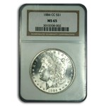 1884-CC Morgan Dollar MS-65 NGC