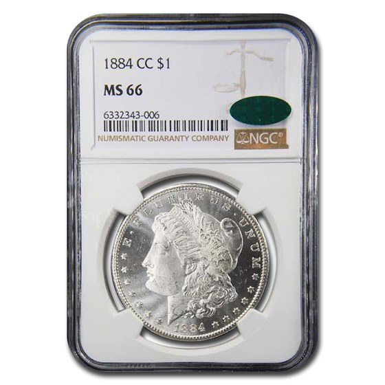 1884-CC Morgan Dollar MS-66 NGC CAC 1884-CC Morgan Dollar MS-66 NGC CAC
