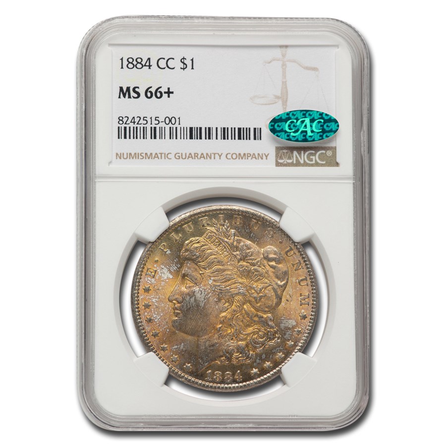 1884-CC Morgan Dollar MS-66+ NGC CAC
