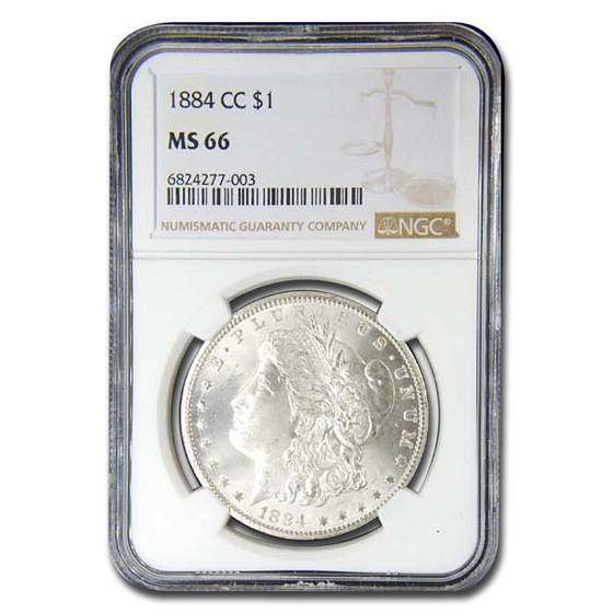 1884-CC Morgan Dollar MS-66 NGC 1884-CC Morgan Dollar MS-66 NGC