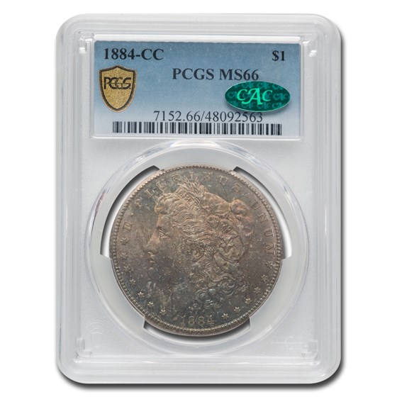 1884-CC Morgan Dollar MS-66 PCGS CAC 1884-CC Morgan Dollar MS-66 PCGS CAC