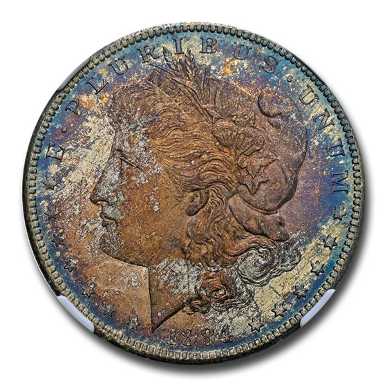 1884-CC Morgan Dollar MS-67 NGC CAC (Beautiful Toning)