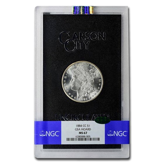 1884-CC Morgan Dollar MS-67 NGC CAC (GSA) 1884-CC Morgan Dollar MS-67 NGC CAC (GSA)
