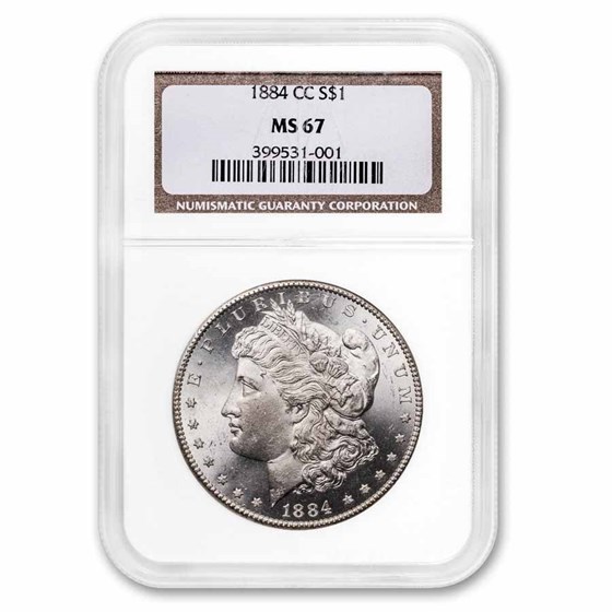 1884-CC Morgan Dollar MS-67 NGC 1884-CC Morgan Dollar MS-67 NGC