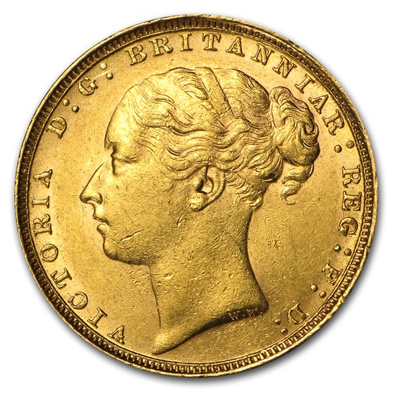 Buy 1884 Great Britain Gold Sovereign Victoria AU APMEX Buy 1884 Great Britain Gold Sovereign Victoria AU APMEX
